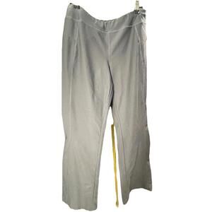 L.L. Bean Women’s Small Pull On Pants Gray high rise wide leg